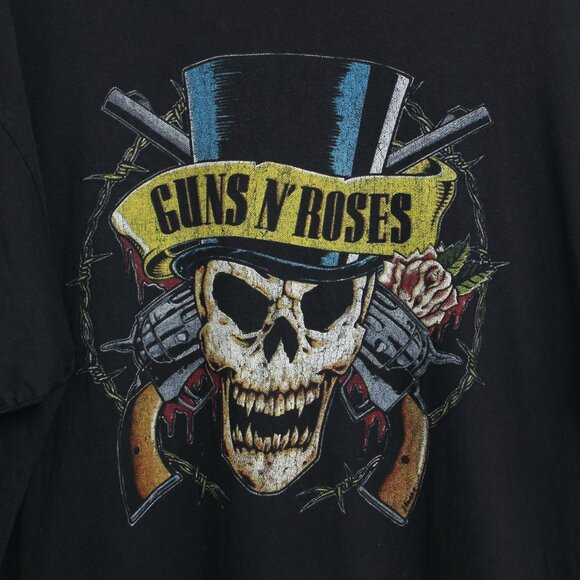 Guns N Roses Shirt Men 2X Black Bravado Skull Rock Band Tee - Picture 5 of 8